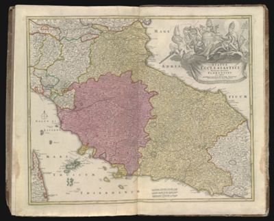 Status ecclesiastici magnique ducatus Florentini nova exhibitio. || New map of the Ecclesiastical State and the great Duchy of Florence.