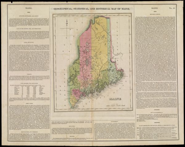 Geographical, Statistical, and Historical Map of Maine