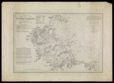 Eldridge's New Chart of Boston Harbor. Compiled From The Latest Surveys, Boston, 1871.