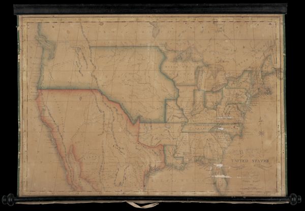 Map of the United States executed at Standish, Maine, 1829