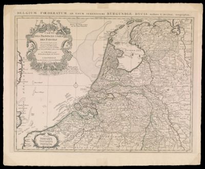 Carte des Provinces Unies des Pays Bas