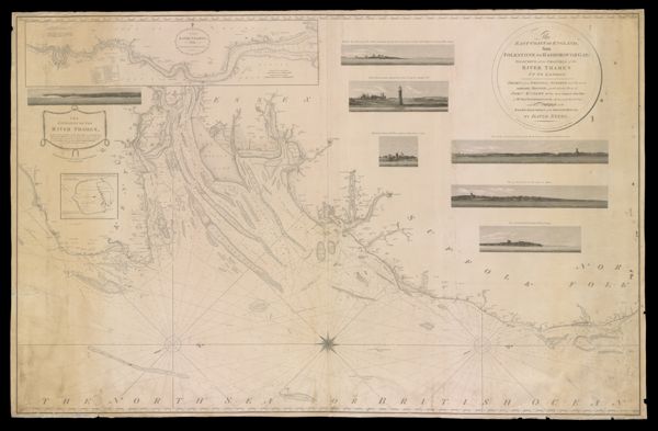 The East Coast of England, from Folkstone to Haboroughgat: including all the channels of the River Thames up to London.