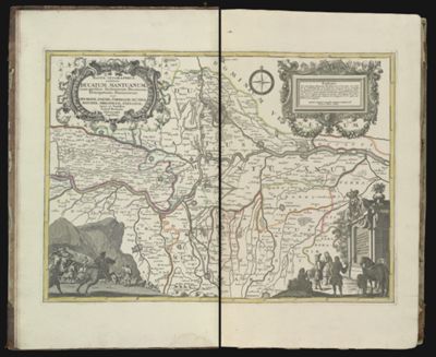 Mappa geographica continens Ducatum Mantuanam, cum partibus finitimorum ducatuum, principatuum, dominorum, ex gr. Cremonae, Parmae, Correggil, Mutinae, Bononiae, Mirandulae, Ferrariae.