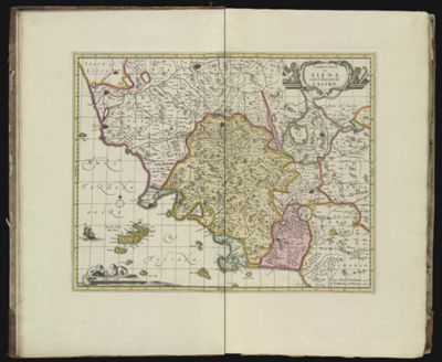 Territorio di Siena con il Ducato di Castro.