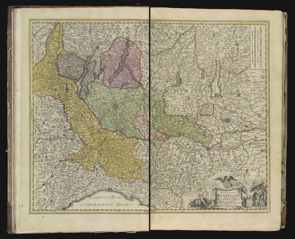 Ducatus Mediolani una cum confinÿs accurata tabula.