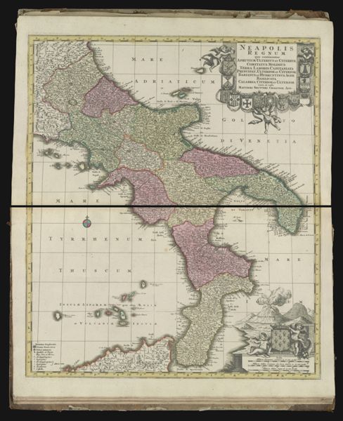 Neapolisa Regnum quo continentur Aprutium ulterius et citerius, comitatus Molisius terra laboris, Capitanata principat. ulterior et citerior, Barianus et hydruntinus ager Basilicata, Calabria citerior et ulterior.