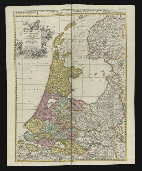 Hollandiae comitatus in ejusdem subjacentes ditiones una cum toto ultrajectino dominio nec non maximus partibus Geldriae ducatus, Frisiae comitatus, aliarumque vicinarum provinciarum Foederatarum, exactissime delineatus