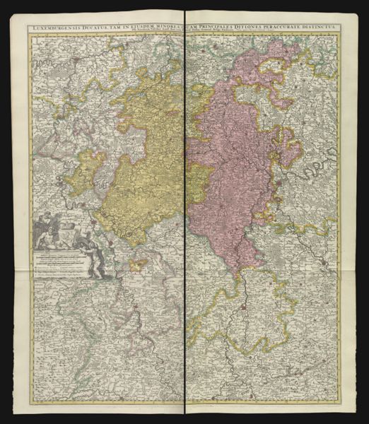Luxemburgensis ducatus, tam in ejusdem minores, quam principales ditiones peraccurate distinctus.