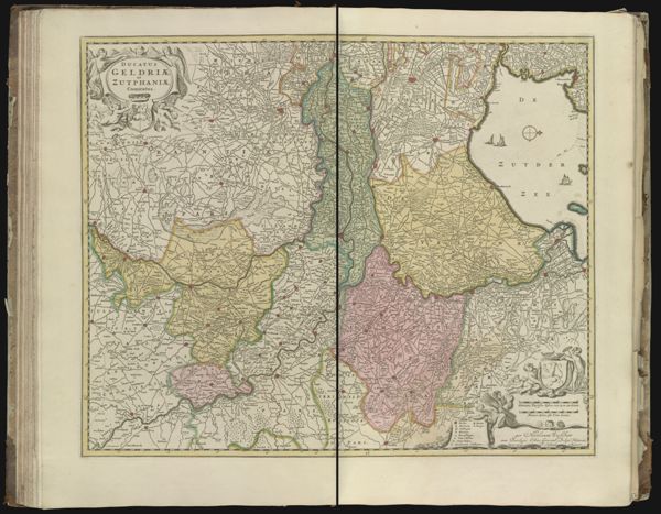 Ducatus Geldriae et Zutphaniae Comitatus || Duchy of Gelderland and County of Zutphen.