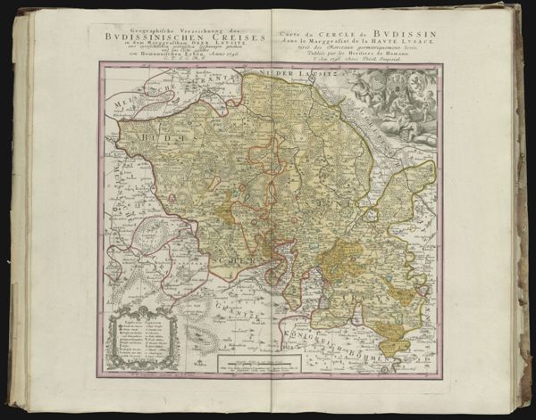 Geographische Verzeichnung des Budissinischen Creises in dem marggrafthum Ober Lausitz...