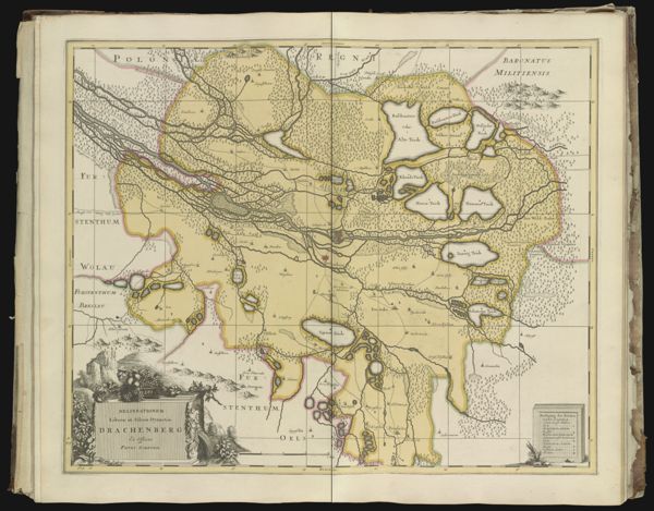 Delineationem liberae in Silesa dynastiae Drachenberg.