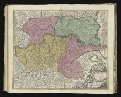 Archiducatus Austriae Inferioris in omnes suas Quadrantes Ditiones divisi Nova et exacta Tabula...