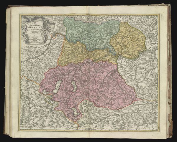 Archiducatus Austriae Superioris in suas Quadrantes Ditinesexacte divisi accuratissima Tabula ex amplissima...