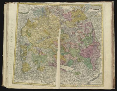 Circuli Sveviae Mappa ex subsidijs Michalianis delineata & a Dno. I.M. Hasio M. P. P. quoad accurata singulorum statum determina legitimae project reducta. Opus sumi Geographi Postumum...