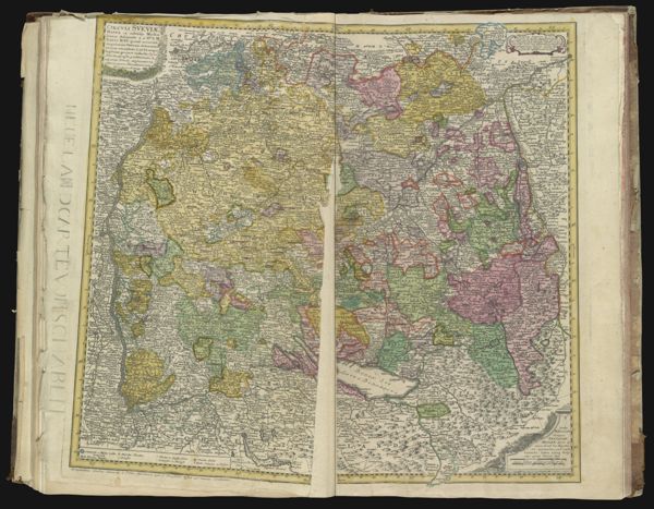 Circuli Sveviae Mappa ex subsidijs Michalianis delineata & a Dno. I.M. Hasio M. P. P. quoad accurata singulorum statum determina legitimae project reducta. Opus sumi Geographi Postumum...