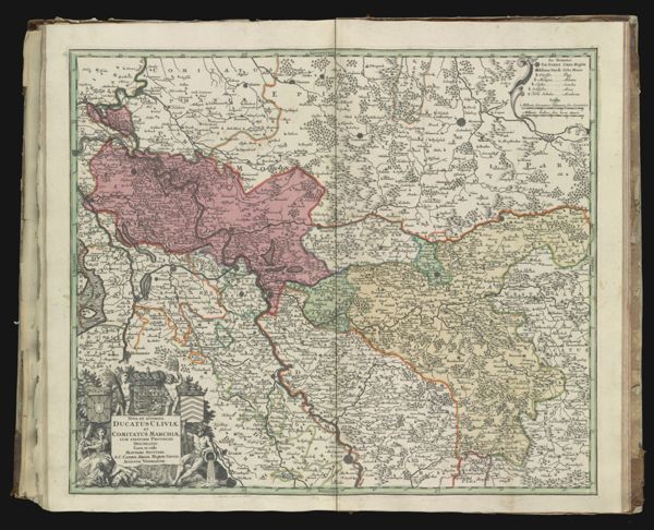 Nova et Accurata Ducatus Cliviæ Et Comitatus Marchiæ, Cum Finitimis Provinciis