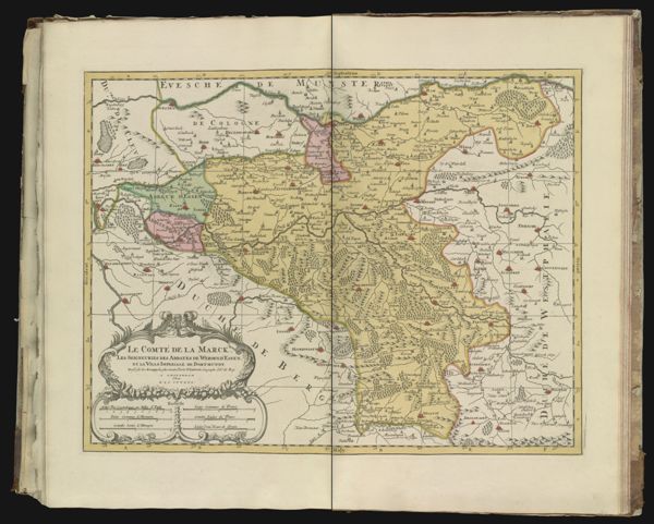 Le Comté de la Marck, Les Seigneuries des Abbayes de Werden, D' Essen, et la Ville Imperiale de Dortmundt
