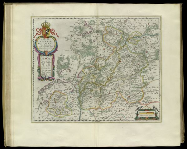 Ducatus Silesiae Glogani Vera Delineatio Secunda cura ac labore confecta A Iona Sculteto Sprotta Silesio.