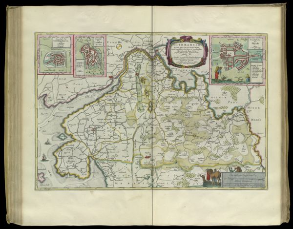 Dithmarsiæ pars Septentrionalis Nobili, amplissimo, doctissimo ac prudentissimo, Dn. Iohanni Boje, Uid. praesidi Dithmarsiae septentrionalis, fautori suo, et Honestis ac prudenti. Ejusdem Regionis Senatorib, Tabulam hanc Geometrician perofficiose inscribit Author Iohannes Mejer Husun Rega. Majis. Mathematic.