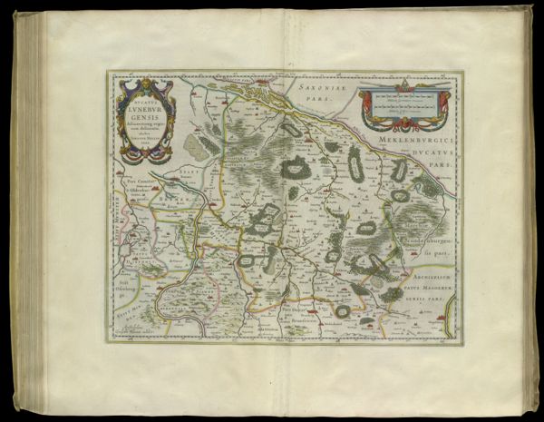 Ducatus Luneburgensis Adiacentiumque regionum delineatio. Auctore Johanne Mellingero.