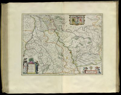 Iuliacensis et Montensis Ducatus. De Hertoghdomen Gulick en Berghe.