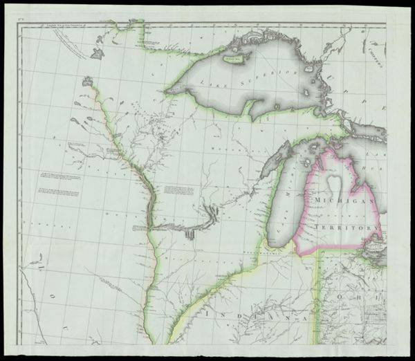 United States of Nth. America - Carte des Etats-Unis de L'Amérique Septentrionale Copiée et Gravée sur celle D'Arrowsmith Corrigée et considérablement augmentée d'Aprés les renseignemens les plus authentiques Par P.F. Tardieu, Graveur, Editeur-propriétaire. Place de l'Estrapade No. 1. À Paris 1812.
