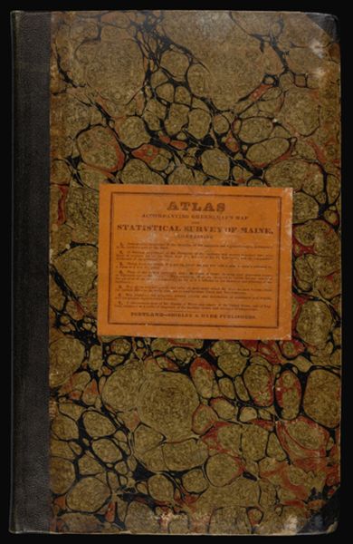 Atlas Accompanying Greenleaf's Map and Statistical Survey of Maine. [Front cover]
