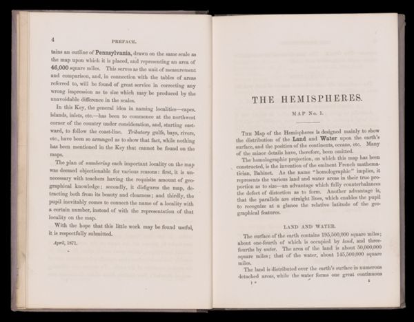 The Hemispheres. Map No. 1. [1]