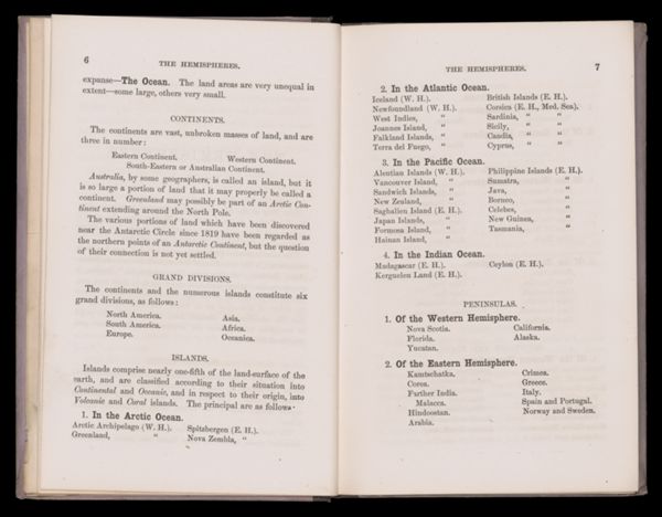 The Hemispheres. Map No. 1. [2]