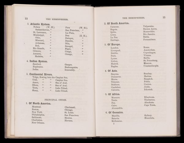 The Hemispheres. Map No. 1. [5]