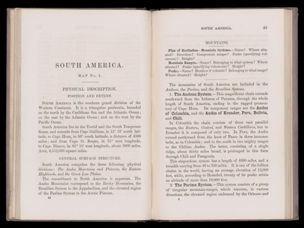 South America. Map No. 4. [1]
