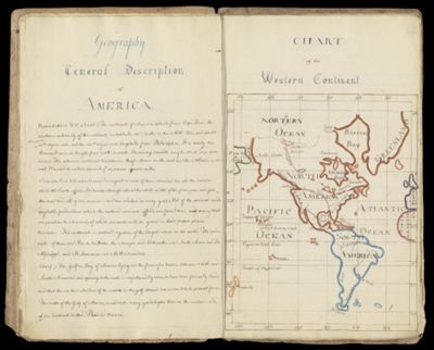 Geography: General Description of America AND Chart of Western Conlinenl [sic]