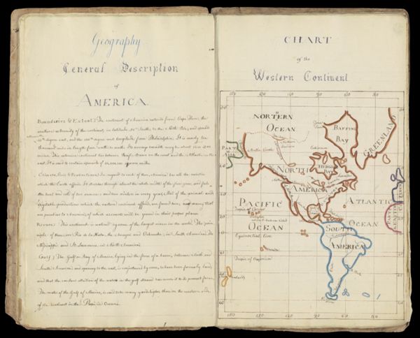 Geography: General Description of America AND Chart of Western Conlinenl [sic]