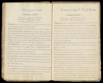 Deleware: Situation and Extent AND Territory N.W. of Ohio: Situation and Extent