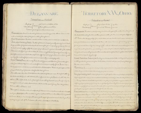 Deleware: Situation and Extent AND Territory N.W. of Ohio: Situation and Extent