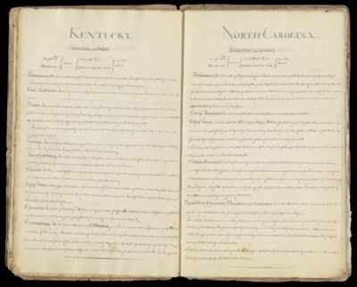 Kentucky: Situation and Extent AND North Carolina: Situation and Extent