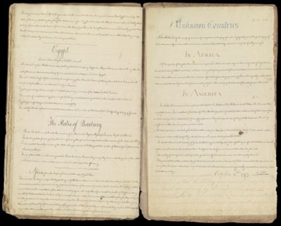 Egypt, The States of Barbery AND Unknown Countries in Africa and in America