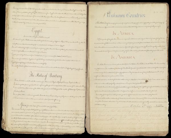 Egypt, The States of Barbery AND Unknown Countries in Africa and in America