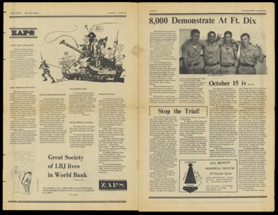 The Old Mole, number 24, pages 4 and 5