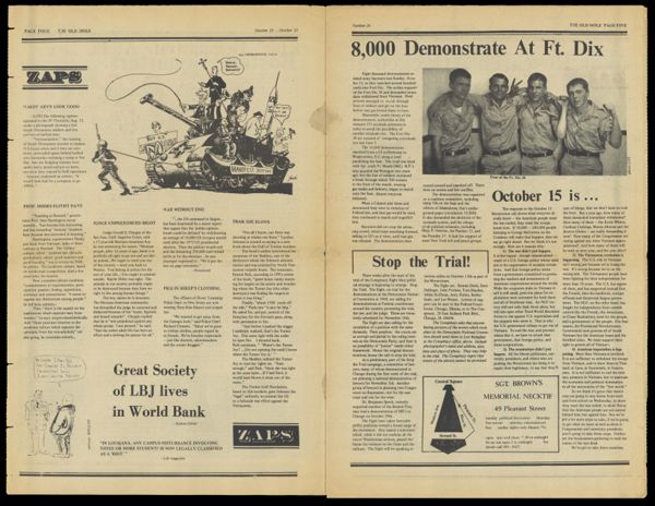 The Old Mole, number 24, pages 4 and 5