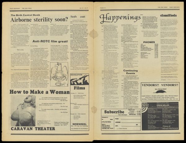 The Old Mole, number 24, pages 18 and 19