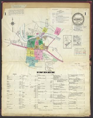 Brunswick Cumberland County Maine [...] including town of Topsham (Sagadahoc County) - Index