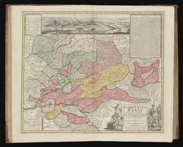 S. R. Imp. Comitatus Hanau Proprie sic dictus. cum singulis suis Praefecturis; ut et Comitatus Solms Budingen et Nidda cumreliqia Wetteravia et vicinis Regionibus per Fr. Zollmannum A.C.S.S. V. curante...