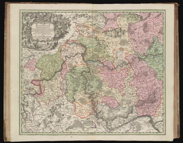 Nassoviæ Principatus et ad cum spectantes Ditiones, cum adjacentib[g] Comitatibus, Dominiis et Præfecturis. Intra Mosellam Lahnum et citeriorem ac ulteriorum Rheni ripam sitis, Summa cura et indastria delineatus...