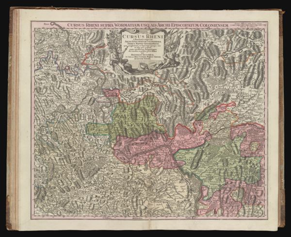 Cursus Rheni A Basilea usque Ad Archi-Episcopatum Coloniensem, Tribus Mappis Geographicis, quae conglutinari et separatim quoque emi et usur pari possinit, juxta novissimam designationem aeri incisus et publici juris factus...