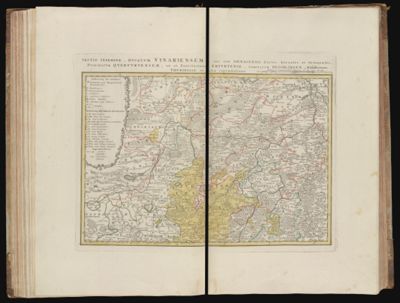 Sectio inferior, ducatum Vinariensem, nec non Isenacensis Partes Boreales et Orientales, principatum, ut ue Territorium Erfurtense, comitatum Beichlingen, Balifiatum, Thuringiae et alia reprae sentans [Similar to previous map in volume]