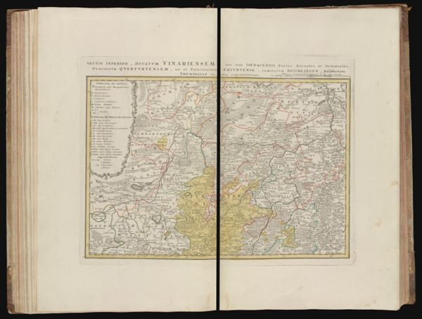 Sectio inferior, ducatum Vinariensem, nec non Isenacensis Partes Boreales et Orientales, principatum, ut ue Territorium Erfurtense, comitatum Beichlingen, Balifiatum, Thuringiae et alia reprae sentans [Similar to previous map in volume]