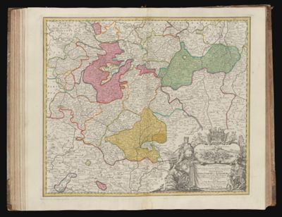 Tabula Geographica in qua Serenissimi Principis Friderici duc. sax. Julioe. Clivioe et Montium, nec non Angarioe et Westphalioe principatus Gotha, Coburg, et Altenburg cum omnibus eorundem Praefecturistam in Thuringia quam Misuia et Franconia sitis oftenduntur