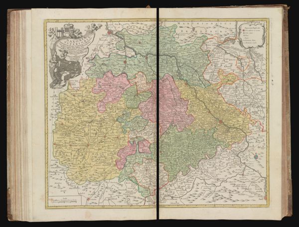 Saxoniæ superioris, Praesertim electoralis circulus, cum adjacentibus Ducatibus et Provinciis, simulque diligentissime annotatis postarum cursus et stationes. Mappa Geographica recens et accurate delinenta...