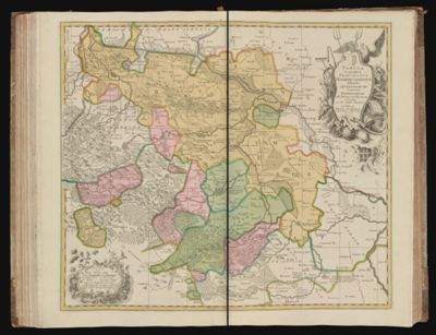 Tabula Geographica Principatus Halberstadiensis, Abbatiae Quedlingburg, comitatus Wernigerod, ad statum novissium revocta.